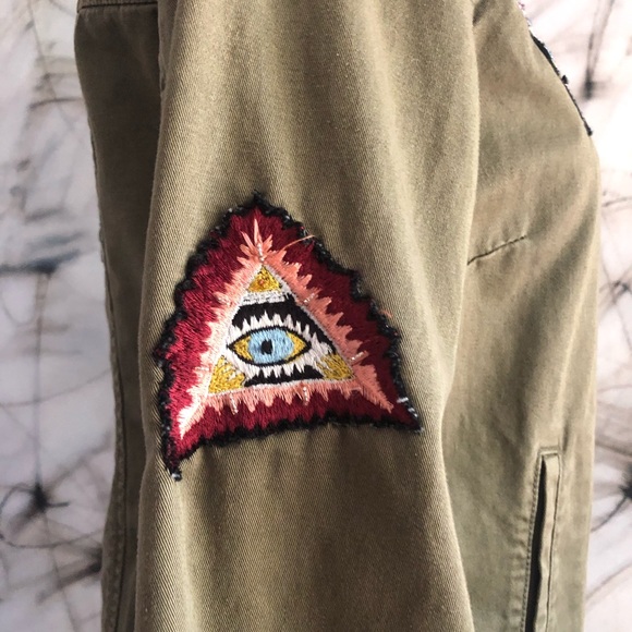 Cinq a Sept Green Military Embroidered Jacket Top. EUC! - Picture 8 of 12